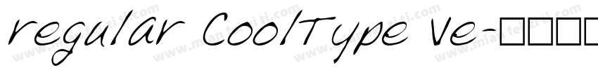 regular CoolType Ve字体转换